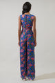 Wendey Floral Tilda Plunging Neckline Jumpsuit