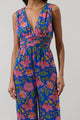 Wendey Floral Tilda Plunging Neckline Jumpsuit