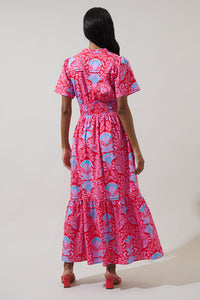 Radiant Floral Belraj Poplin Maxi Dress