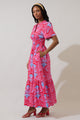 Radiant Floral Belraj Poplin Maxi Dress