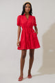 Amo Button Up Mini Dress