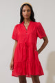 Amo Button Up Mini Dress