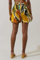 Renia Tropical Wave High Waisted Shorts