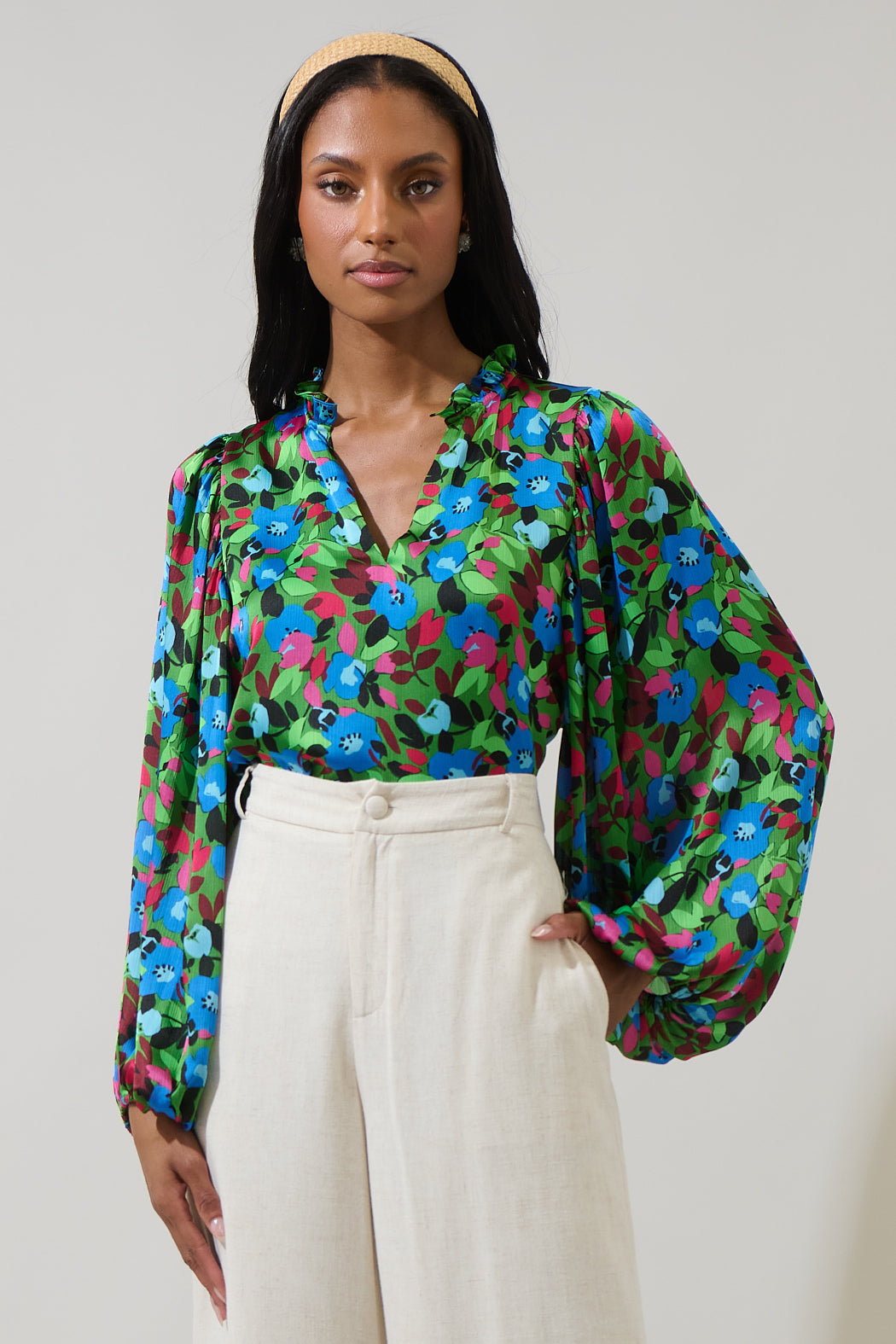 long sleeve dress blouse LASCANA Women's Belted Blouse Dress