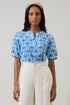 Elyse Geo Neli Split Neck Top