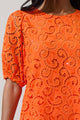 Zosia Villa Sequin Eyelet Puff Sleeve Top