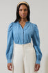 Haysville Denim Laye Button Down Top