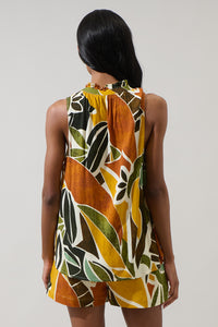 Renia Tropical Miley Sleeveless Blouse