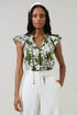 Haizley Floral Siya Ruffle Top