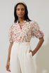 Rayden Floral Daly Split Neck Top