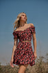 Rocio Off Shoulder Crop Top Fredonia Floral