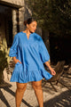 Velma Ruffle Shift Dress Curve
