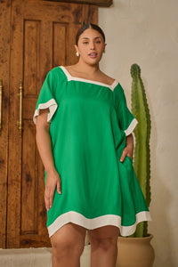 Gizelle Scallop Shift Mini Dress Curve