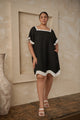 Gizelle Scallop Shift Mini Dress Curve