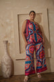 Reyan Abstract Trinity Trio One Shoulder Top Curve