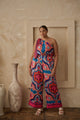 Reyan Abstract Trinity Trio One Shoulder Top Curve