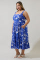 Mims Town Sunnyvale Linen Midi Dress Curve