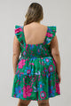 Cabina Floral Ruffle Tiered Mini Dress Curve