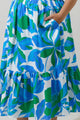 Pansie Floral Alara Ruffle Midi Dress Curve