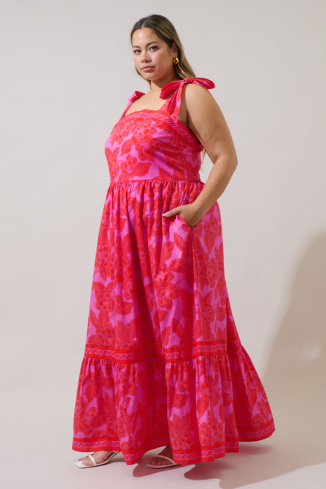 red curve dresses red dress for short women Piper Plus Size Red Short Sleeve Midaxi Dress Hello Curve