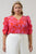 Rania Floral Chancellor Ruched Sleeve Blouse Curve
