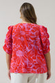Rania Floral Chancellor Ruched Sleeve Blouse Curve
