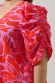 Rania Floral Chancellor Ruched Sleeve Blouse Curve