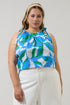 Pansie Floral Marra Sleeveless Top Curve