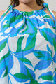 Pansie Floral Marra Sleeveless Top Curve