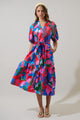 Exene Floral Wynette Tiered Midi Dress