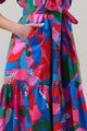 Exene Floral Wynette Tiered Midi Dress