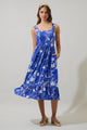 Mims Town Sunnyvale Linen Midi Dress