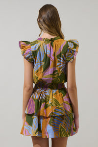 Lilburn Tropics Clifton Tiered Ruffle Dress