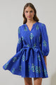 Haline Floral Lody Flare Mini Dress
