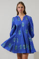 Haline Floral Lody Flare Mini Dress