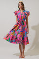 Lanus City Dillan Midi Ruffle Dress