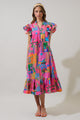 Lanus City Dillan Midi Ruffle Dress
