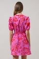 Weirly Floral Poplin Mini Dress