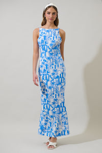 Nala Mizie Open Back Maxi Dress