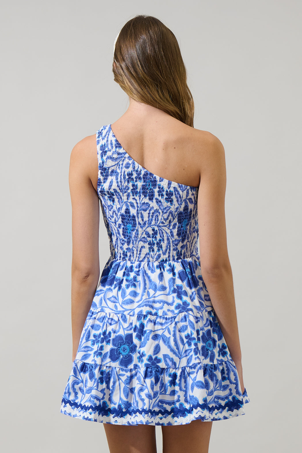 Celeste Floral Remi One Shoulder Mini Dress Sugarlips Celeste Floral Remi One Shoulder Mini Dress Sugarlips