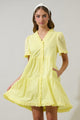 Kara Ruffle Shift Mini Dress