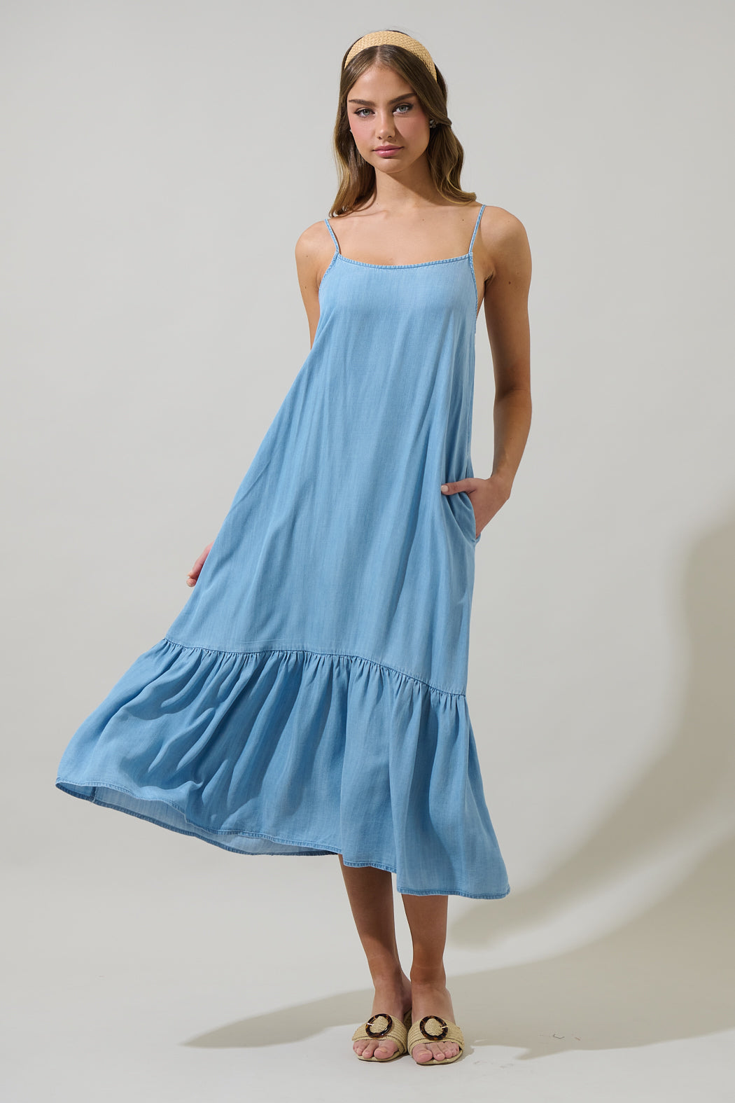 midi dress cami Vesela Cami Midi Dress