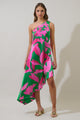 Zarae Blossom Mivia One Shoulder Asymmetrical Dress