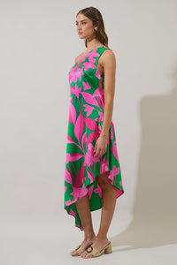Zarae Blossom Mivia One Shoulder Asymmetrical Dress