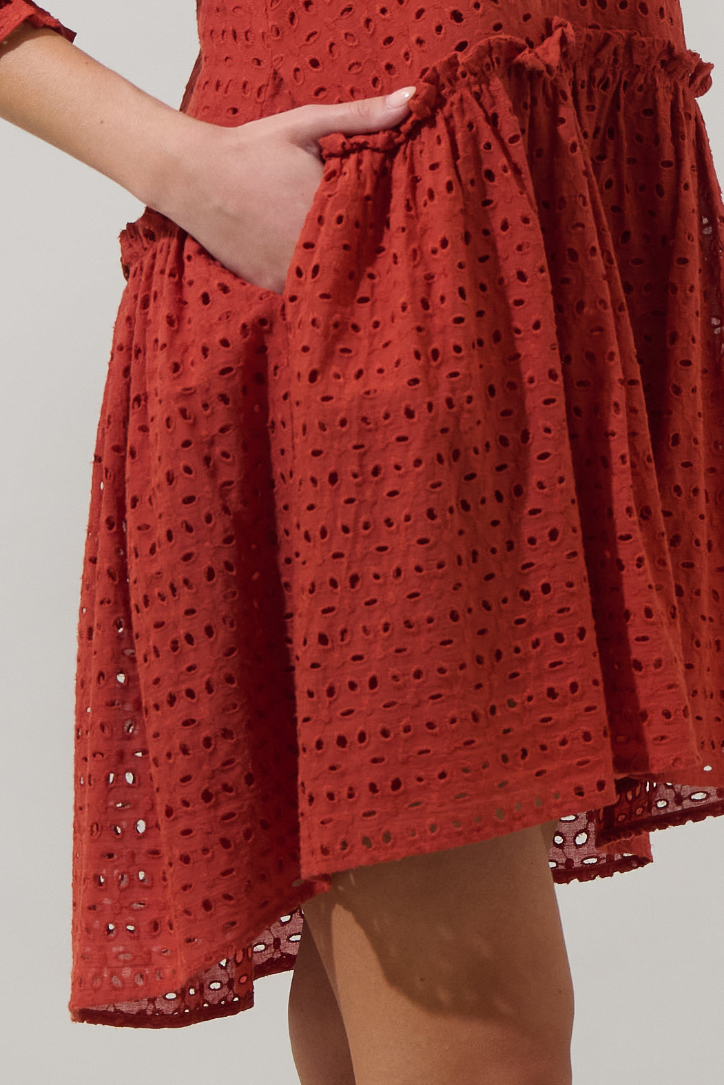 beryl mini dress Beryl Pleated Ruffle Hem Mini Dress FOIOR