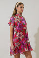Jonella Floral Berny Organza Mini Dress