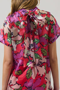Jonella Floral Berny Organza Mini Dress
