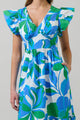Pansie Floral Alara Ruffle Midi Dress