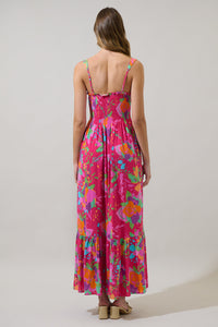 Himera Floral Kells Smocked Maxi Dress
