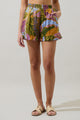 Lilburn Tropics Daniela Ruffle High Waisted Shorts